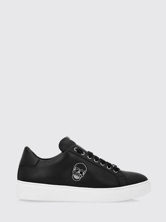 Philipp Plein Skull Print Smooth Leather Low-Top Sneakers