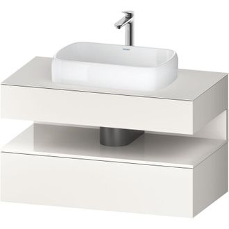 Duravit Duravit - Qatego Consola Mueble Bajo Lavabo, 1 Extra&iacute;ble, 1 Caj&oacute;n