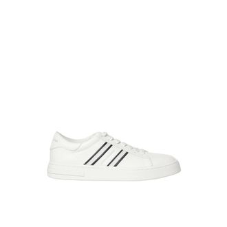 A|X Armani Exchange Sneakers met webbing en rubberen zool - Heren - Schoenen - Wit - Maat: 42 EU Katoen