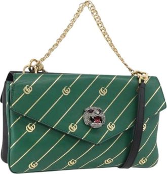 Gucci Pre-owned Cross Body Bags, female, Green, Size: ONE SIZE Pre-owned Shoulder Bag