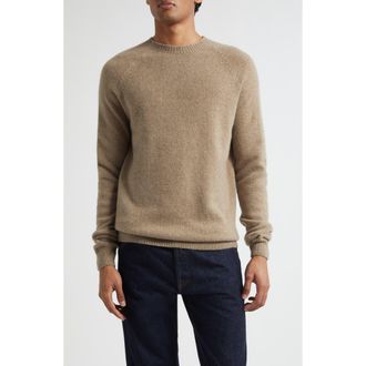 Sunspel Lambswool Crewneck Sweater in Sandstone at Nordstrom, Size Xx-Large
