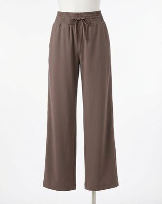 Spanx On The Move Wide Leg Pants In Smoke