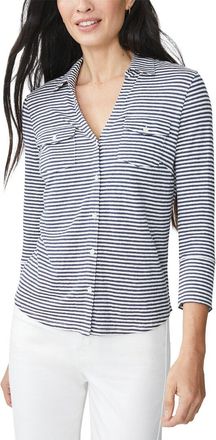 J.McLaughlin J. McLaughlin Linen-Blend Brynn Knit Top