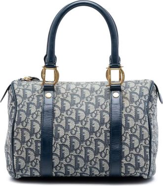 Dior Pre-owned Dior Small Diorissimo Trotter Canvas Boston Bag Ladies 02-BO-0015