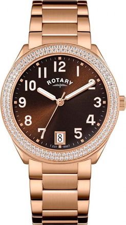 Rotary Womens RLB10012-16 Ladies Brillance Watch - Rose Gold - One Size