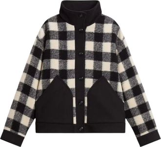 Woolrich Gentry Overshirt - Dames - Jassen - Veelkleurig - Maat: XS Wol