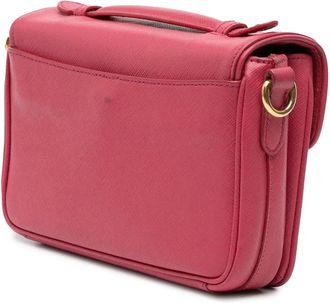 Prada Hobo Bags - 2000-2024 Saffiano Sound Lock Satchel - Gr. unisize - in Rosa - für Damen
