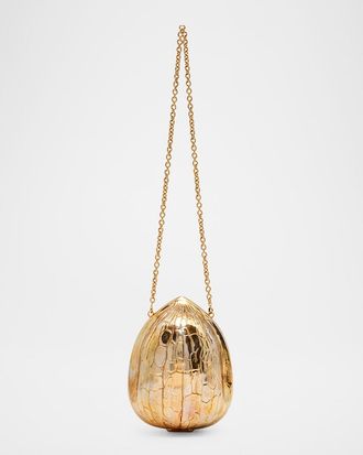 J.W.Anderson Resin Walnut Clutch Bag