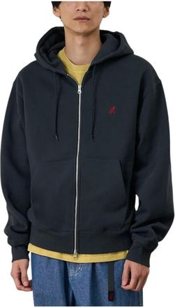 Gramicci One Point Zip Hooded Sweatshirt - Heren - Vesten met rits - Zwart - M - Katoen - Hoodies & sweatvesten