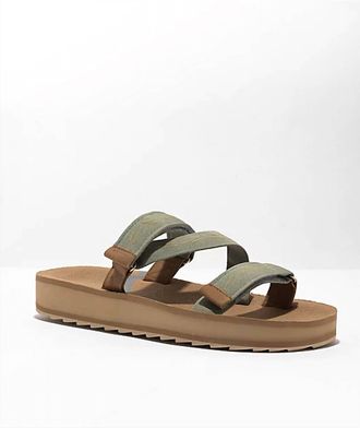 Cobian Womens Bethany Waimea Rise Sandals In Sage