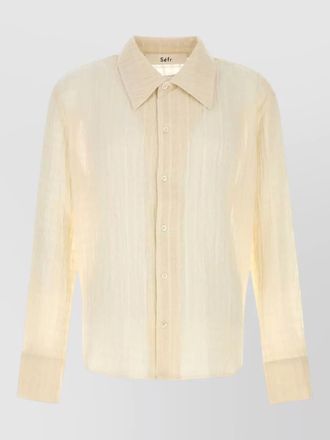 S&eacute;fr ignacio cotton shirt long sleeves cuffed