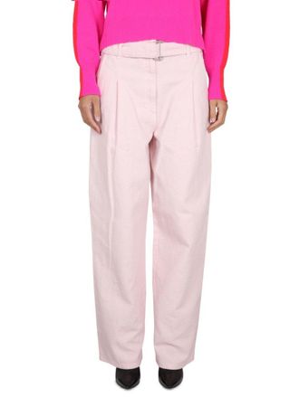 Philosophy di Lorenzo Serafini Relaxed High-Waisted Denim Pants With Pleats