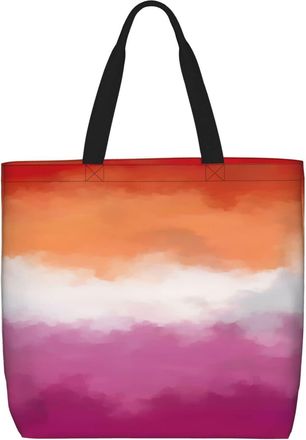 Generic Women Handbag Pansexual Pan Pride Ladies Shopping Shoulder Bag Reusable Waterproof Shopping Bags, For Holiday, Graduation, Work, Swim, Gym