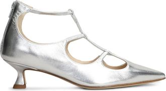 Anna F. Pumps in pelle 50mm - Argento