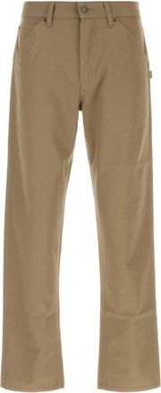 Burberry Green Flat Front Pants