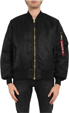 Alpha Industries Hombre, Chaquetas, Negro, Talla: L