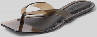 Steve Madden Flip Flops in semitransparentem Design in Anthrazit, Gr&ouml;&szlig;e 36