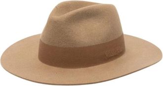 Golden Goose Geborduurde Wol Fedora - Heren - Hoeden - Beige - L - Wol - Accessoires