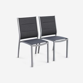 Sweeek Silla De Jard&iacute;n Apilable De Aluminio, Set De 2