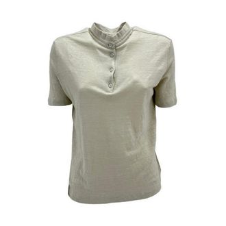 La Fileria Dames, Tops, Beige, Maat: XL Linnen