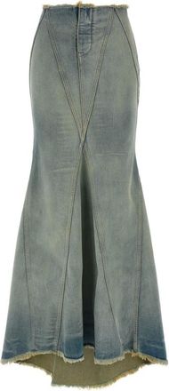 Off-white Dames, Rokken, Blauw, Maat: M Katoen