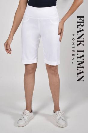 Frank Lyman Design Womens Waverly Bermuda Shorts In White