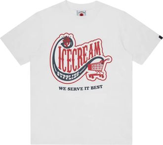 Icecream T-shirt con stampa - Bianco