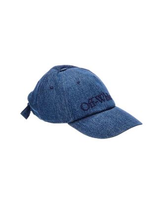 Off-white Logo Bookish Denim Baseball Cap