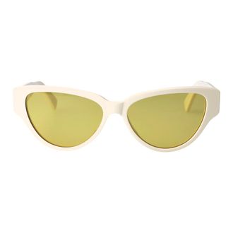 Bottega Veneta Sunglasses, female, White, Size: 56 MM Sunglasses