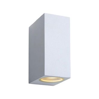 Lucide Aplique led exterior 2 luces en metal blanco 15cm