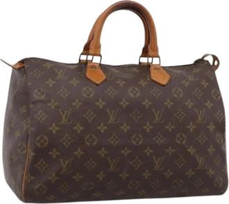 Louis Vuitton Pre-owned Speedy 35 Hand Bag - Dames - Vintage Handtas - Bruin - ONE Size - Leer - Vintage
