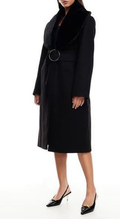 Lioness Endless Belted Coat in Onyx at Nordstrom Rack, Size X-Small