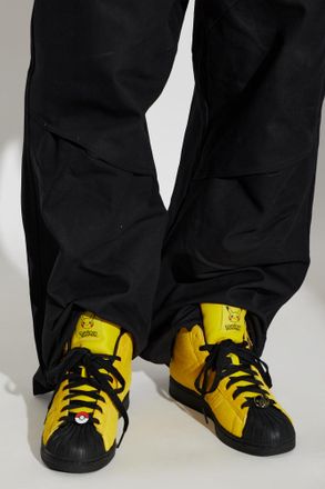 adidas ADIDAS X POK&Eacute;MON Mens High-Top Sneakers, Mens, Yellow
