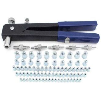 OEM Kit De Alicates Remachadores Roscados, 86 Piezas Que Incluyen Tuercas Remachables Y Herramienta De Remachado, Compatible Con Roscas M3, M4, M5, M6, M8