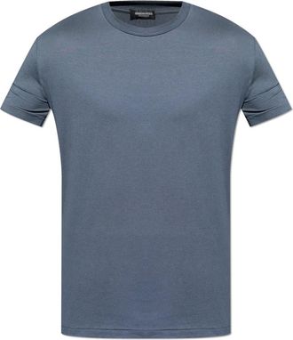 Dsquared2 Tops, Heren, Grijs, XS, T-shirt in lingerie-stijl met ronde halslijn