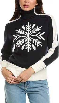 Brodie Snowflake Roll Neck Cashmere-Blend Sweater