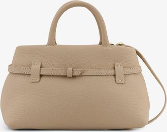 Manu Atelier Womens Leather Handbag Le Cambon 25 Beige Handbags Hand Bags