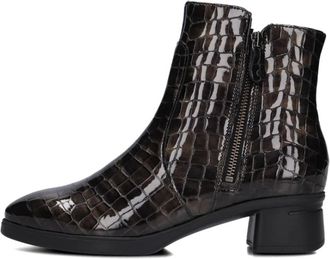 Hartjes 172.1902 Enkellaarsjes - Dames - Laarzen met Hak - Bruin - 41 1/2 EU - Leer - Schoenen