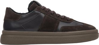 Estro & Luminara Winter Lage Sneakers met Bontvoering - Dames - Schoenen - Bruin - Maat: 40 EU Leer