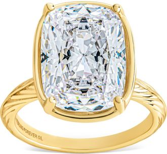 Sterling Forever Taylors Elongated Cubic Zirconia Ring in Gold at Nordstrom, Size 10