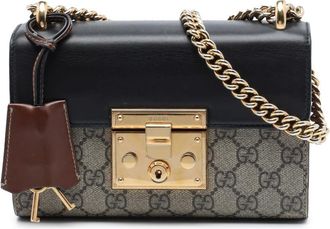 Gucci Pre-owned Gucci Small GG Supreme Padlock Crossbody Ladies PNGPKMUBXT802K4I