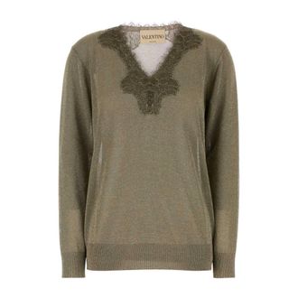 Valentino Garavani Dames, Truien, Groen, Maat: M