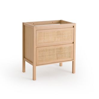 La Redoute Interieurs Wastafelmeubel met 2 lades in rotanriet L80 cm, Lumpa