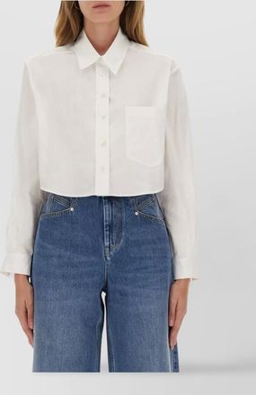 Isabel Marant long sleeve collared top with chest pocket