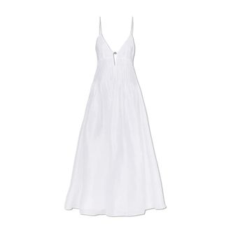 Tory Burch Tory Burch, Maxi Dresses, female, White, Size: S Off-the-shoulder Dress