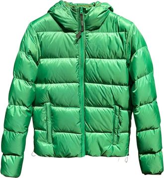 Aspesi Donsjack met capuchon - Groen