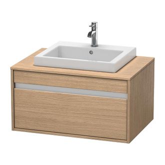 Duravit Duravit Ketho M&oacute;dulo Mural 6794, 1 Extra&iacute;ble, 800mm, Para 1 Lavabo Empotrado, Centralizado, Color (frente/cuerpo): Decoraci&oacute;n Roble Europeo - Kt679405
