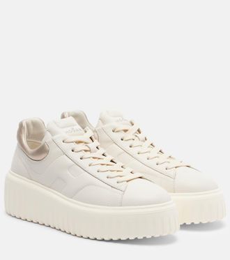 Hogan H-Stripes leather platform sneakers