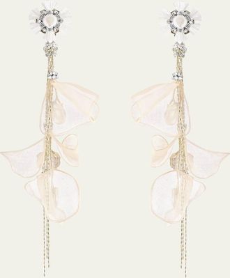 Ranjana Khan White Pearl Drop Earrings