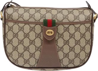 Gucci Ophidia Beige Pvc Shoulder Bag (Pre-Owned)
